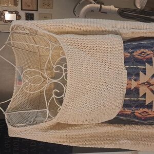 FP Beach Knit Long Sleeved Crop Top, L